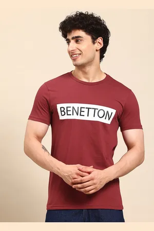Benetton Men Brand Logo Printed T-shirt
