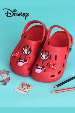 Yellow bee Girls Minnie Mouse Clogs