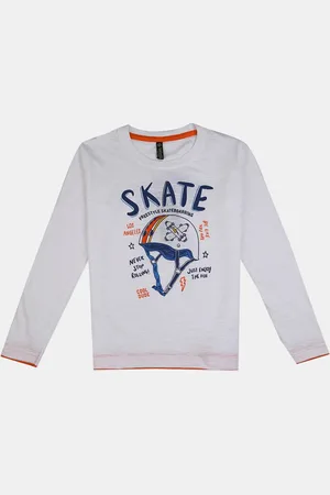 V-Mart Boys Typography Printed Cotton T-shirt