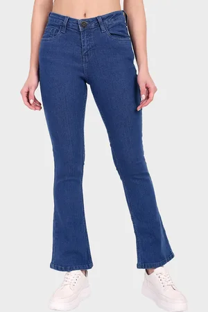 DressBerry Women Blue Mid Rise Bootcut Denim Jeans