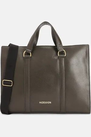 Hidesign Men Solid Insead Leather Laptop Bag