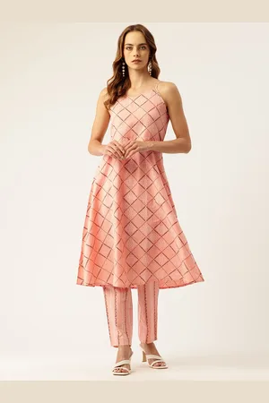 CRAFTED FOR YOU Ethnic Motifs Printed Regular Kurta with Trousers