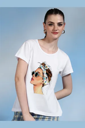 Moda Rapido Women Printed Bio Finish Pockets T-shirt