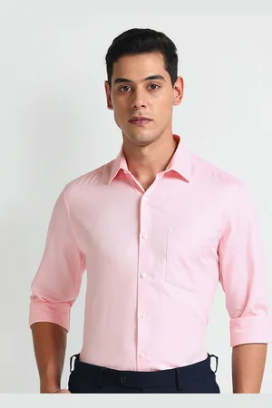 Arrow Cotton Spread Collar Long Sleeves Opaque Formal Shirt