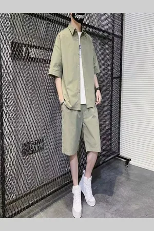 Stylecast Shirt Collar Neck Shirt With Shorts Co-Ords