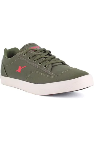Sparx Men Green Textile Non-Marking Sneakers