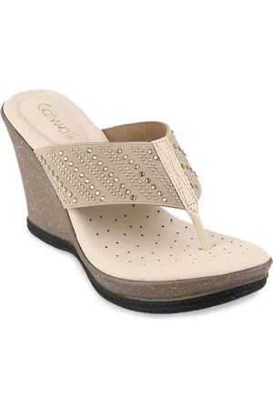 Catwalk Women Wedge Sandals with Western - Embellished