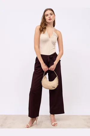 Styli Women Flared High-Rise Trousers
