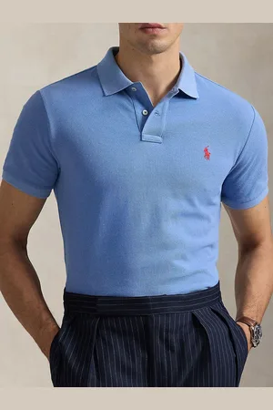 Ralph Lauren Men Solid Polo Collar Cotton T-shirt