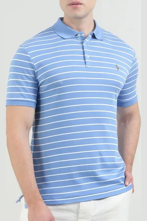 Ralph Lauren Men Striped Polo Collar Cotton Slim Fit T-shirt