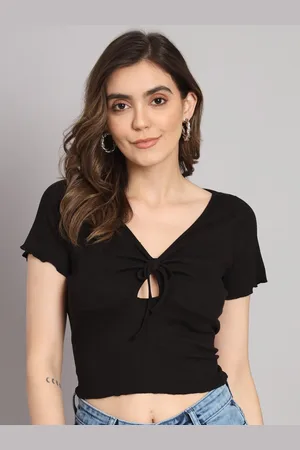 Chemistry Key-Hole Neck Crop Top