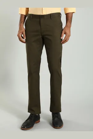 Indian Terrain Men Kansas Mid-Rise Chinos Trousers