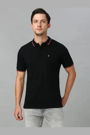 Van Heusen Men Solid Polo Collar Pure Cotton T-shirt