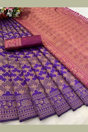 DIVASTRI Woven Design Zari Banarasi Saree