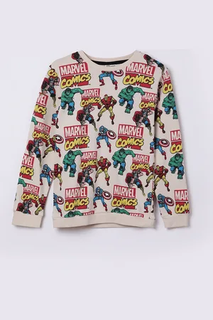 Lifestyle Boys Beige Disney-Marvel Sweatshirt