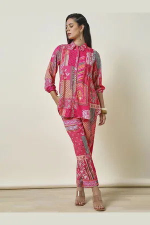 Soch Floral Printed Shirt Collar Shirt & Trousers