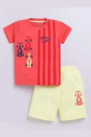 Zeal Boys Striped T-shirt with Shorts