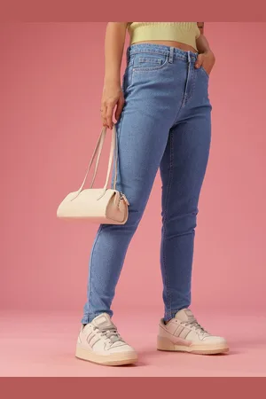 DressBerry Women Skinny Fit High-Rise Light Fade Stretchable Jeans