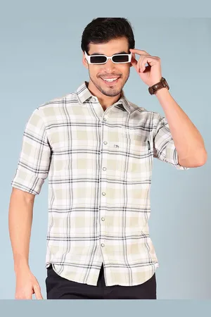 V-Mart Men Tartan Checks Opaque Checked Casual Shirt