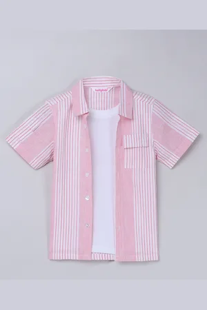 taffykids Boys Comfort Multi Stripes Opaque Striped Casual Shirt