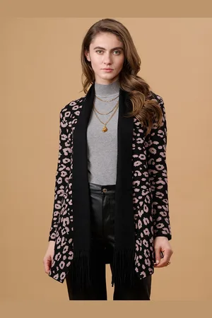 Gipsy Shawl Lapel Longline Acrylic Shrug