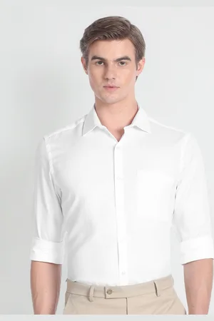 Arrow Spread Collar Pure Cotton Formal Shirt