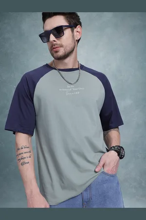 Roadster The Life Co. Contrast Sleeve Relaxed T-shirt