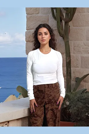 Stylecast Crop Fitted Top