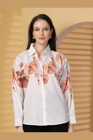 Clora Creation Women Smart Floral Opaque Printed Casual Shirt