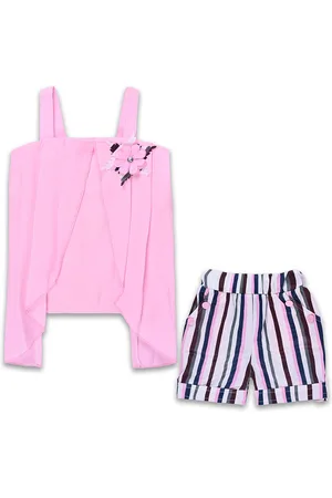 Wish Karo Girls Shoulder Straps Top with Shorts