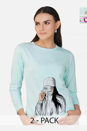 Metronaut Women 2 Printed Bio Finish Applique T-shirt