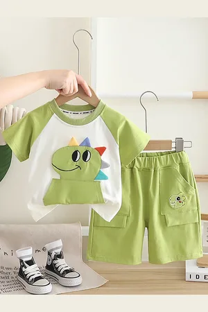 LULU & SKY Boys Printed Top with Shorts