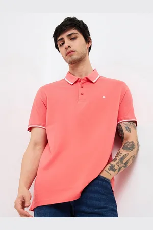 SPYKAR Men Solid Polo Collar Cotton Slim Fit T-shirt