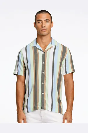 Lindbergh Men Opaque Striped Casual Shirt