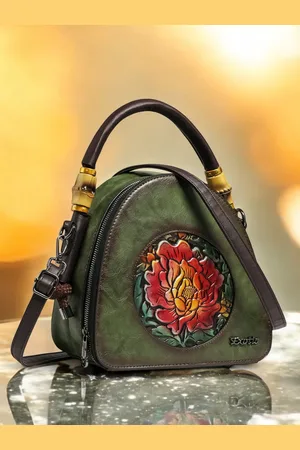 EXOTIC Women Solid Structured Handheld Bag