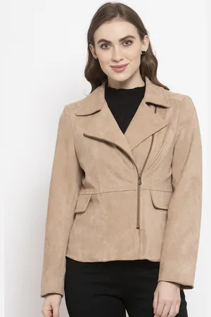 Gipsy Women Beige Solid Tailored Jacket