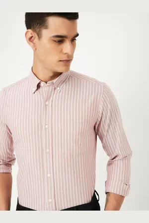 Max Collection Men Opaque Striped Casual Shirt