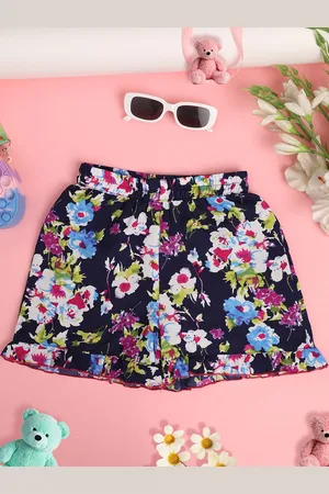 Cutiekins Girls Floral Printed Shorts