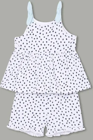 Lifestyle Girls Printed Top with Skirt