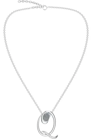 Kicky And Perky Rhodium-Plated Contemporary Pendants with Chains