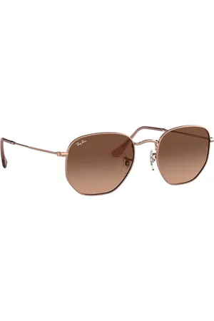 Ray-Ban Unisex Gradient Brown Lens Irregular Sunglasses - 0RB3548N9069A551