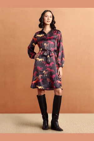 all about you Animal Print Midi Sheath Dress