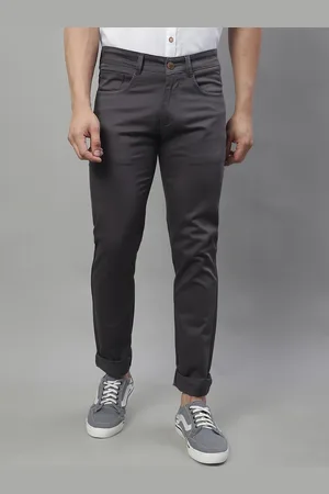 Majestic Men Smart Slim Fit Chinos Trousers