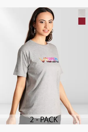 Metronaut Women Typography 2 Printed Applique T-shirt