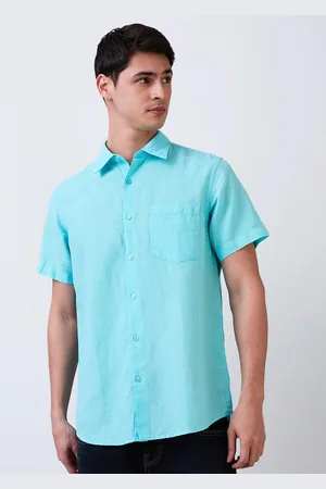SPYKAR Men Spread Collar Solid Cotton Casual Shirt