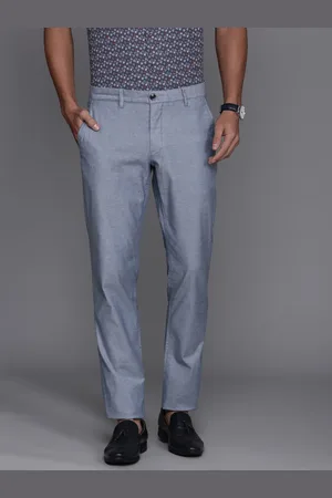 Louis Philippe Men Tapered Fit Low-Rise Smart Casual Chinos Trousers