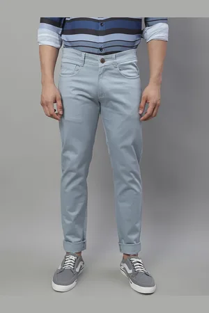 Majestic Men Smart Slim Fit Chinos Trousers