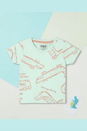 Max Collection Boys Printed V-Neck T-shirt