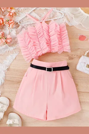 LULU & SKY Girls Top with Shorts