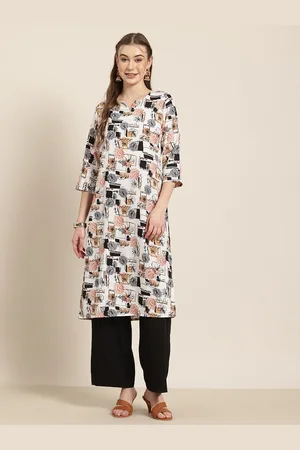 HERE&NOW Floral Printed Straight Kurta